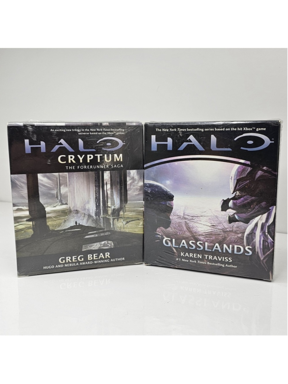 SEALED2011 Halo Audiobooks Lot Glasslands & Cryptum Forerunner Saga CDs NEW
